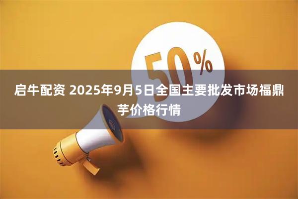 启牛配资 2025年9月5日全国主要批发市场福鼎芋价格行情