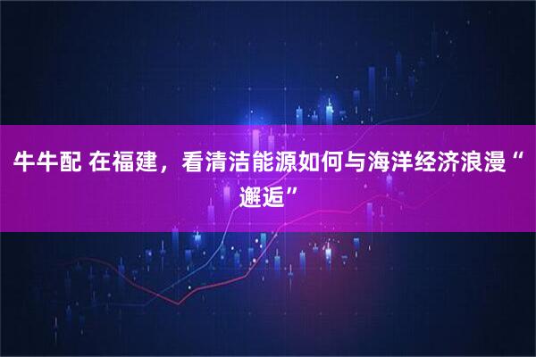 牛牛配 在福建，看清洁能源如何与海洋经济浪漫“邂逅”