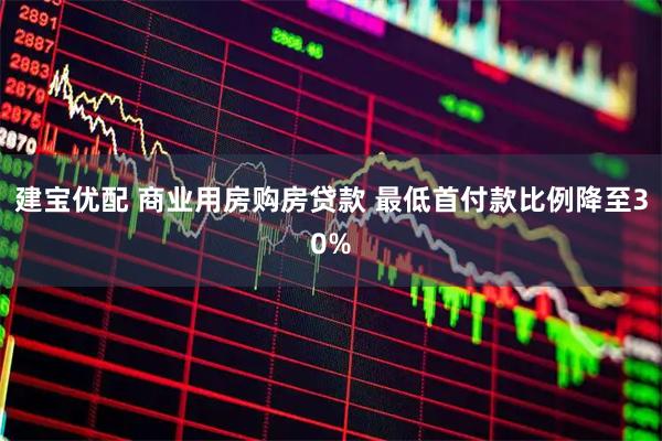 建宝优配 商业用房购房贷款 最低首付款比例降至30%